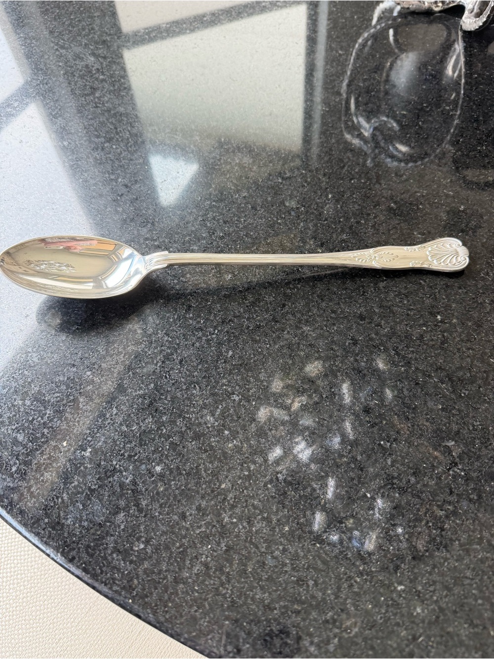 Silverplated Ornate Serving Spoon - Decorative Pattern by FB Roger’s